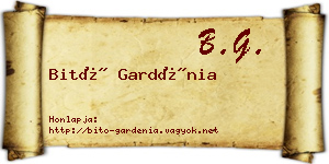 Bitó Gardénia névjegykártya